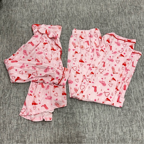 Splendid Angel Pink Cowboy Pajama Set - Picture 1 of 3